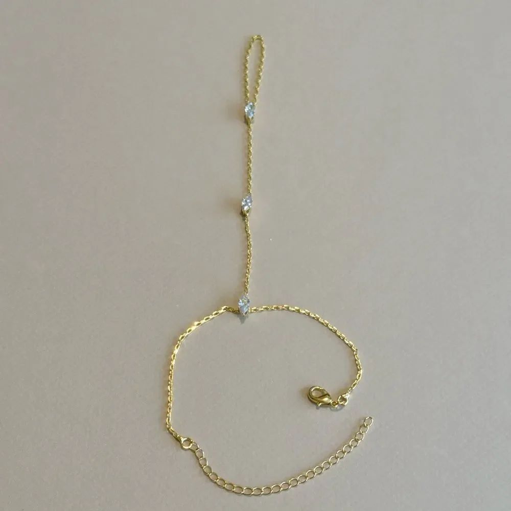 Diamond Hand Chain Bracelet #1527 - Picture 3 of 4